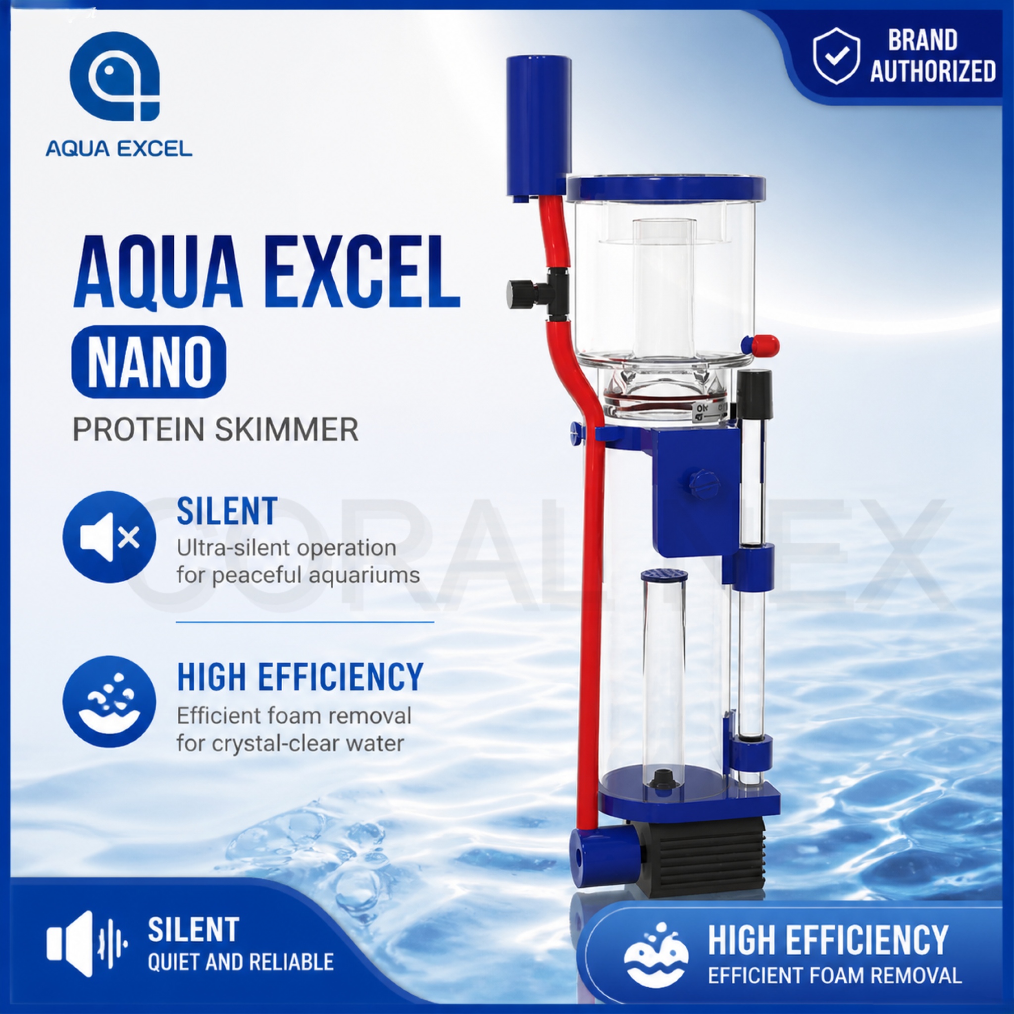 Protein Skimmer Hang On - Aqua Excel AE-NANO40/50/70D DC 12V Mini