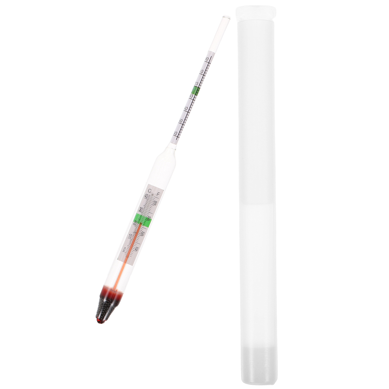 Marine Aquarium Hydrometer - 1Set Salinity Hydrometer Glass Plastic Compact