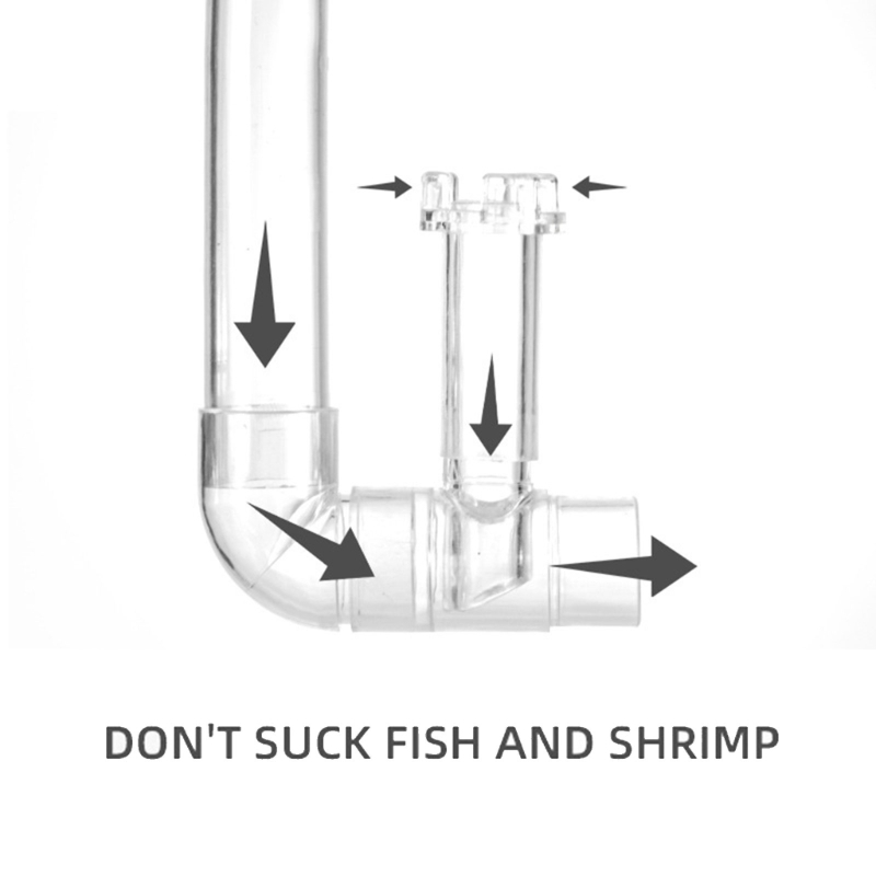 Marine Aquarium With Sump - Durable Plastic Aquarium Skimmer Clear Pipe