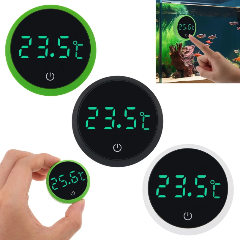 Marine Aquarium Hydrometer - Cordless Digital Aquarium Thermometer LED Display