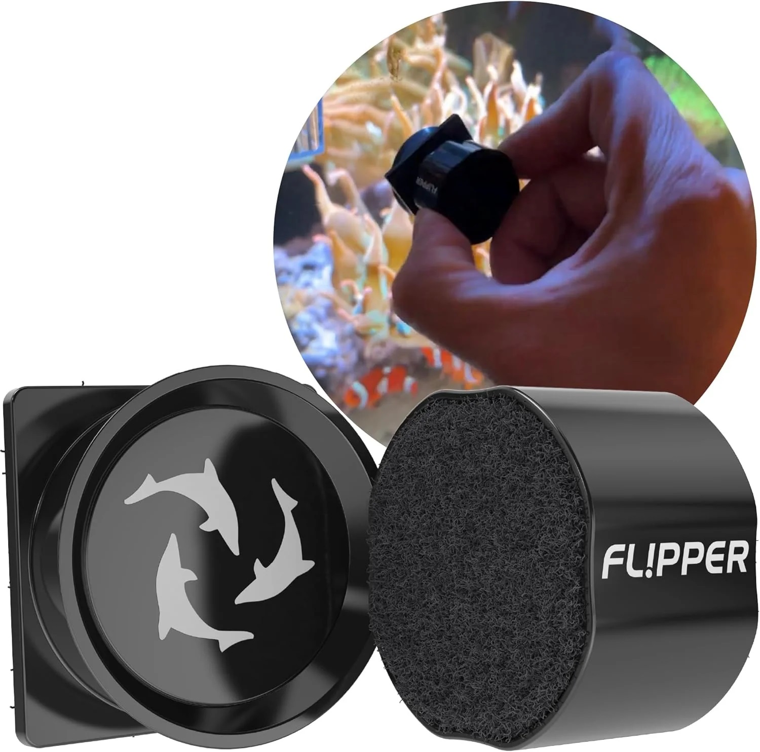 Flipper Pico Black 2 In 1 Dual - Marine Aquarium Glass Scraper ulasan dan harga