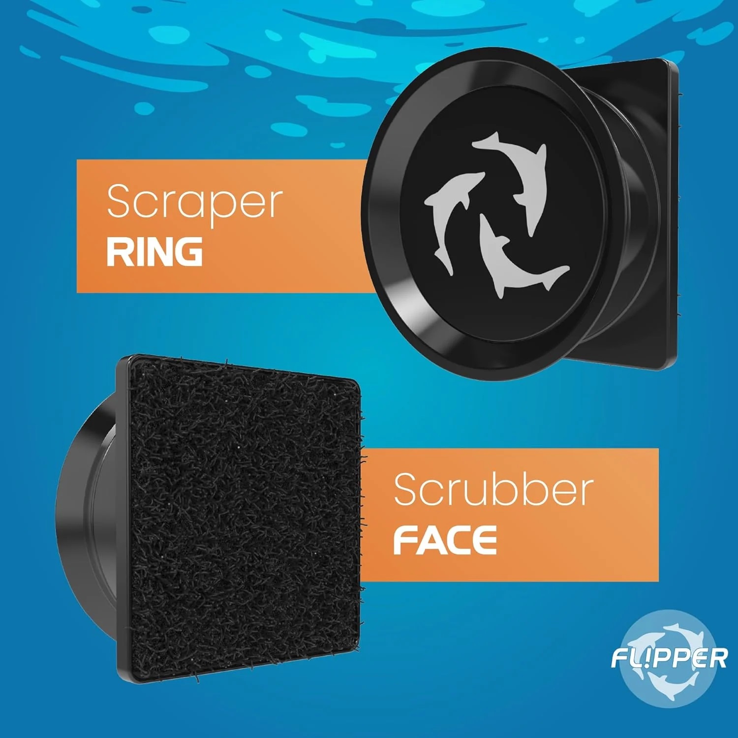 Flipper Pico Black 2 In 1 Dual - Marine Aquarium Glass Scraper ulasan dan harga