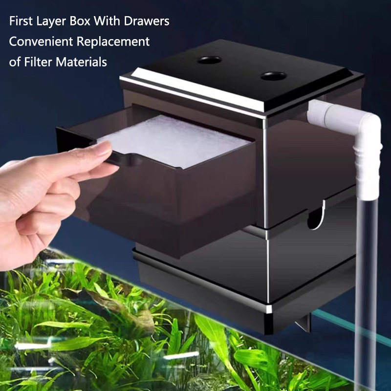 Fish Tank External Filter Box  - Marine Aquarium Overflow Box ulasan dan harga