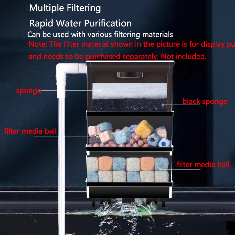 Fish Tank External Filter Box  - Marine Aquarium Overflow Box ulasan dan harga