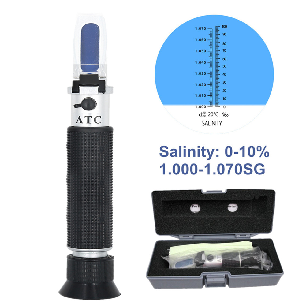 Handheld Salinity Refractomete - Marine Aquarium Hydrometer ulasan dan harga