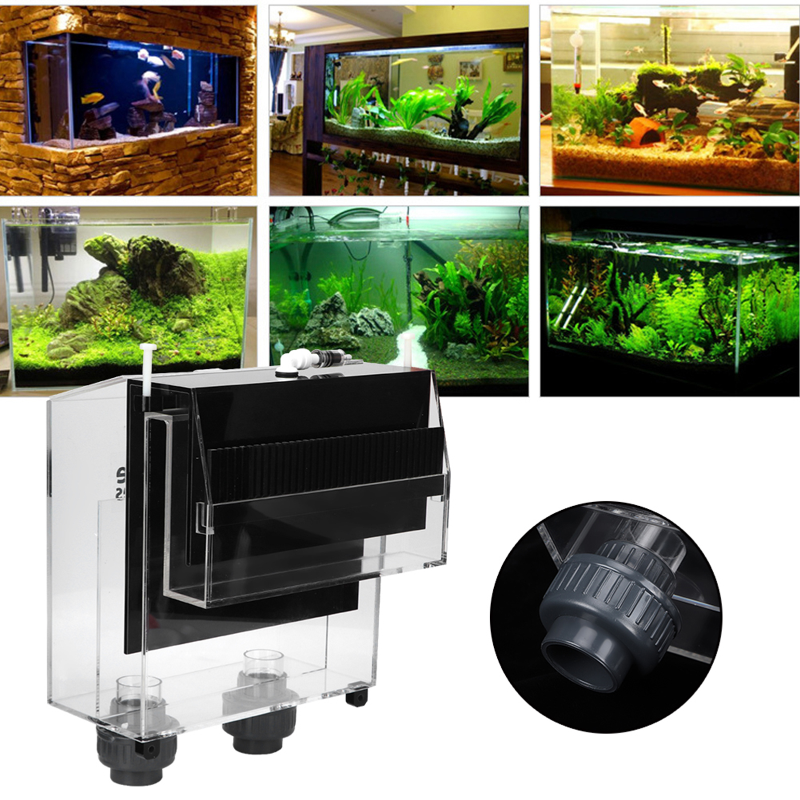 Quality Acrylic Self start Sip - Marine Aquarium Overflow Box ulasan dan harga