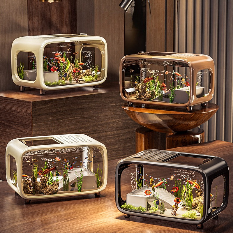 Luxury Covered Desktop Fish Ta - Marine Aquarium With Sump ulasan dan harga