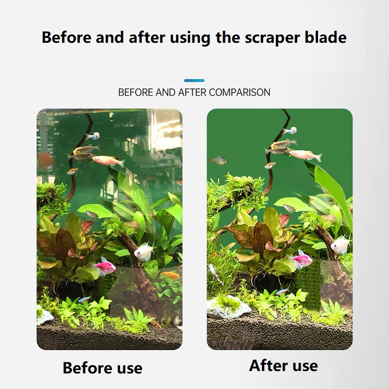 33/53/73CM Aquarium Cleaning T - Marine Aquarium Glass Scraper ulasan dan harga