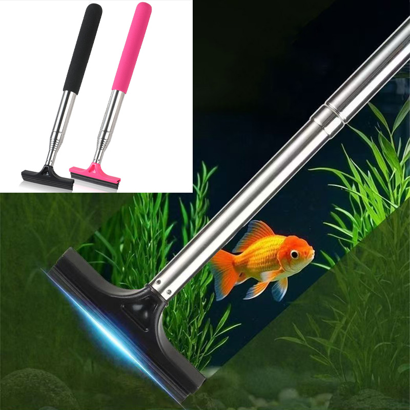 Retractable Aquarium Cleaning  - Marine Aquarium Glass Scraper ulasan dan harga