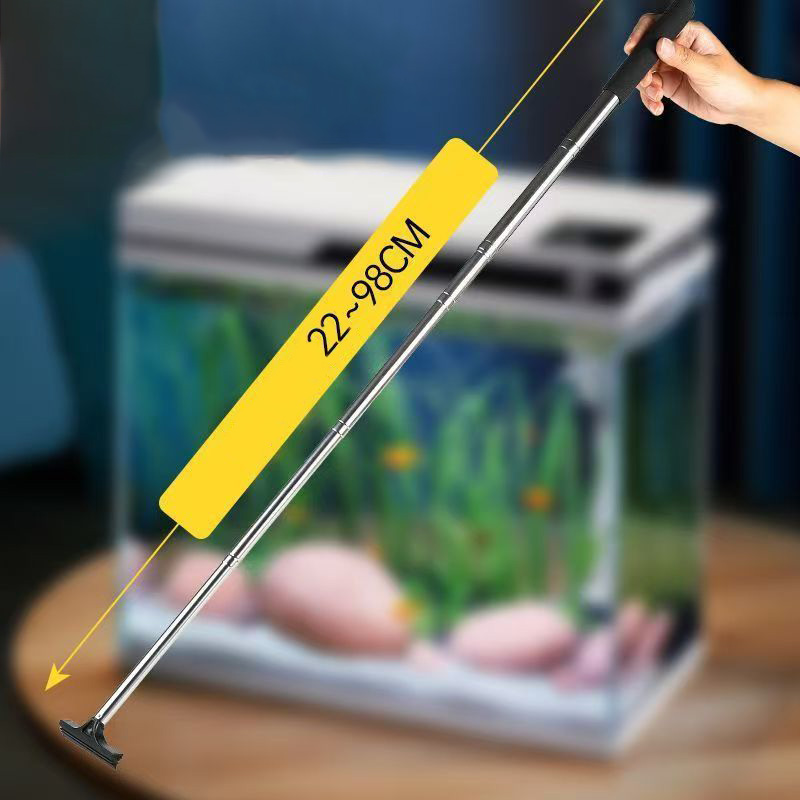 Retractable Aquarium Cleaning  - Marine Aquarium Glass Scraper ulasan dan harga