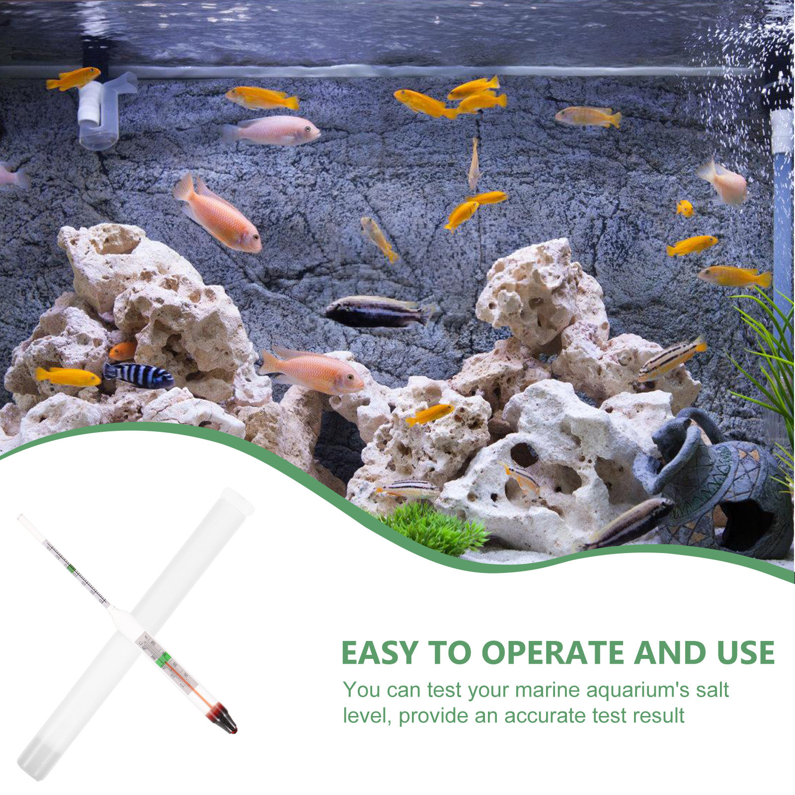1Set Premium Salinity Hydromet - Marine Aquarium Hydrometer ulasan dan harga