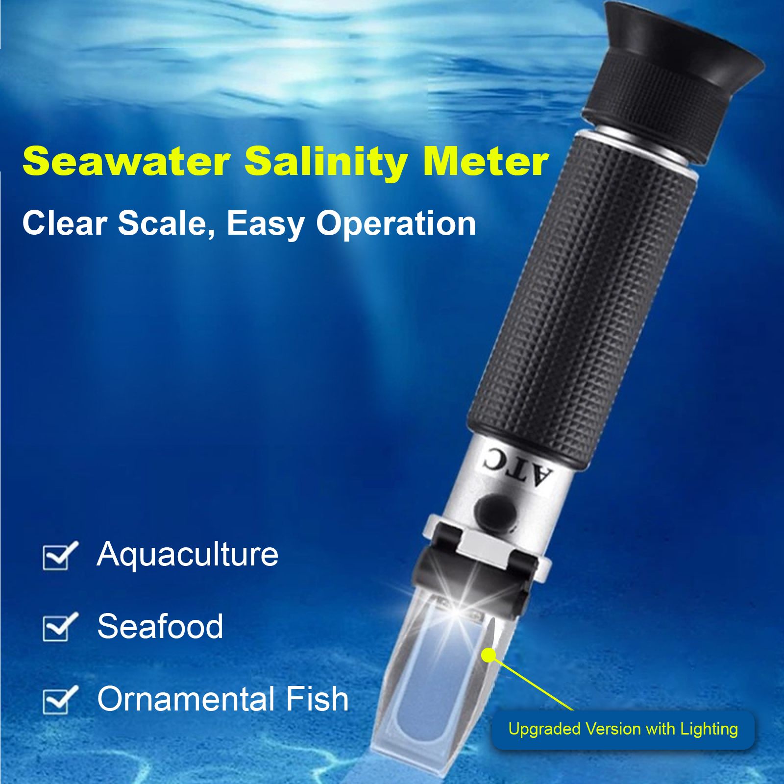 ATC Digital Salinity 0-28% 0-1 - Marine Aquarium Hydrometer ulasan dan harga
