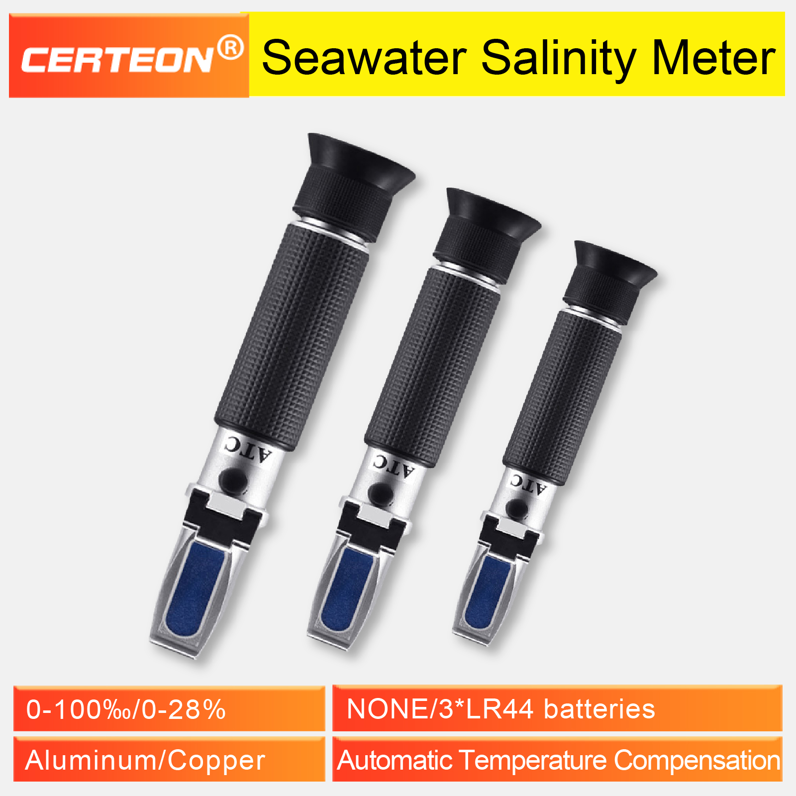 ATC Digital Salinity 0-28% 0-1 - Marine Aquarium Hydrometer ulasan dan harga