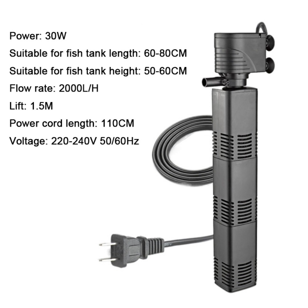 Plastic 3 in 1 Fish Tank Filte - Marine Aquarium Equipment ulasan dan harga