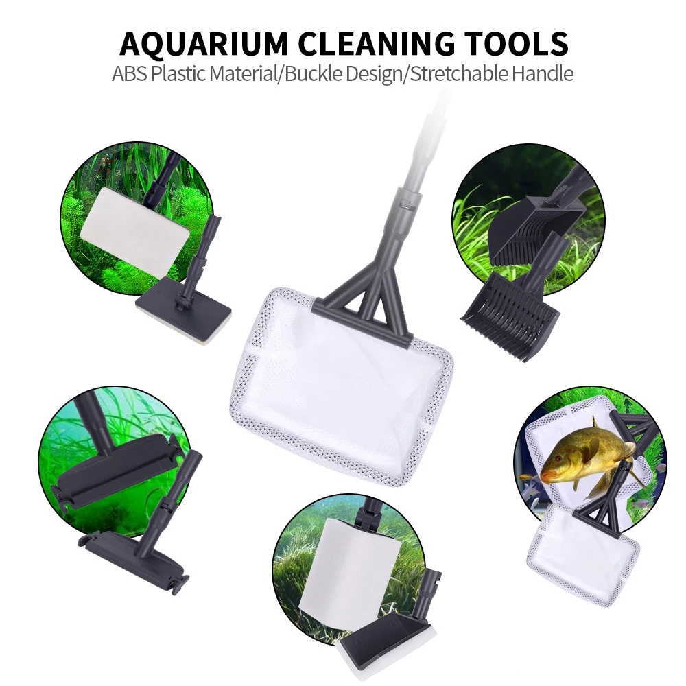 6 in 1 Aquarium Cleaning Tools - Marine Aquarium Glass Scraper ulasan dan harga