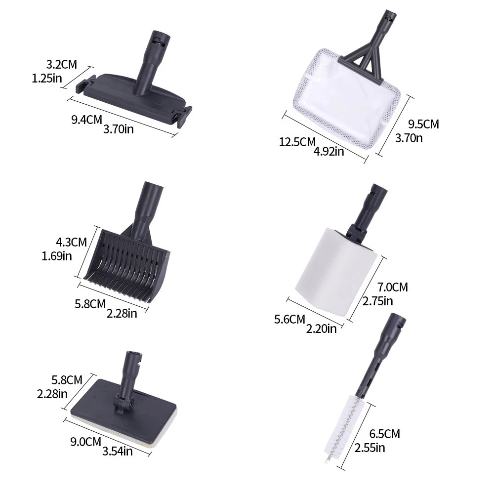 6 in 1 Aquarium Cleaning Tools - Marine Aquarium Glass Scraper ulasan dan harga