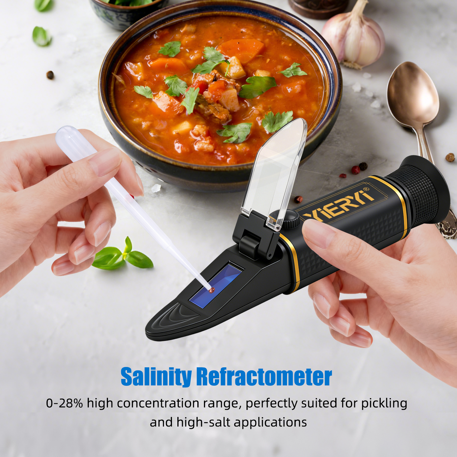 Yieryi 0-28% Salinity Refracto - Marine Aquarium Hydrometer ulasan dan harga