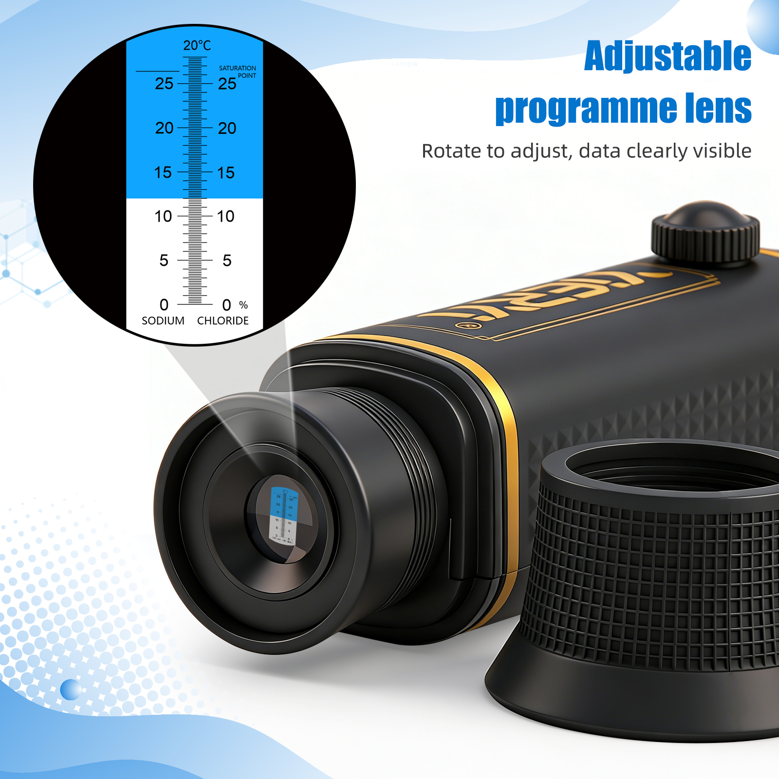 Yieryi 0-28% Salinity Refracto - Marine Aquarium Hydrometer ulasan dan harga
