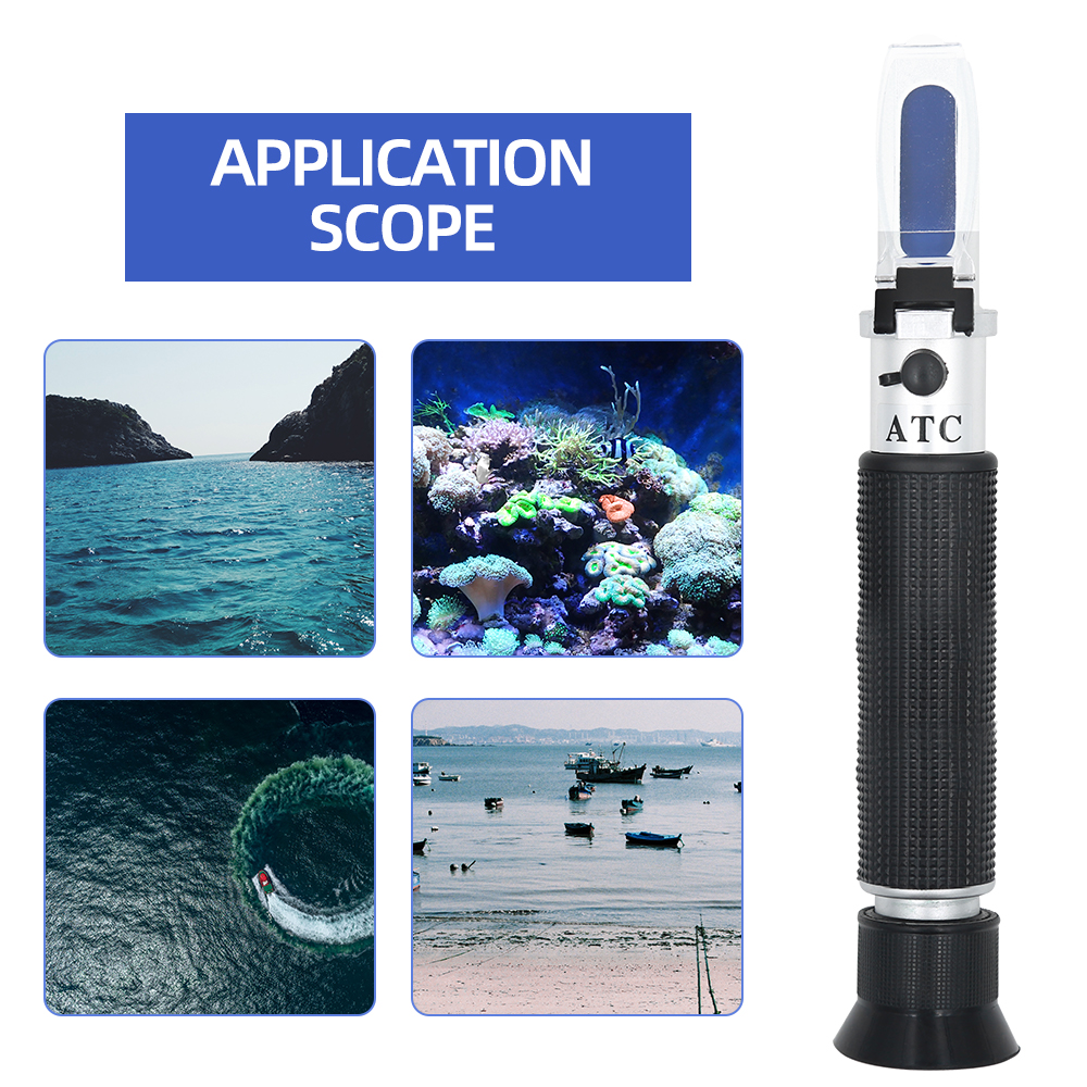 Handheld Salinity Refractomete - Marine Aquarium Hydrometer ulasan dan harga