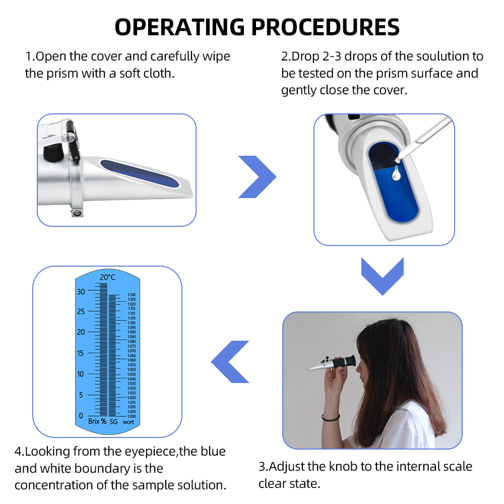 Retail Box Refractometer Beer  - Marine Aquarium Hydrometer ulasan dan harga