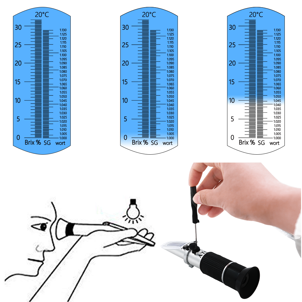 Retail Box Refractometer Beer  - Marine Aquarium Hydrometer ulasan dan harga